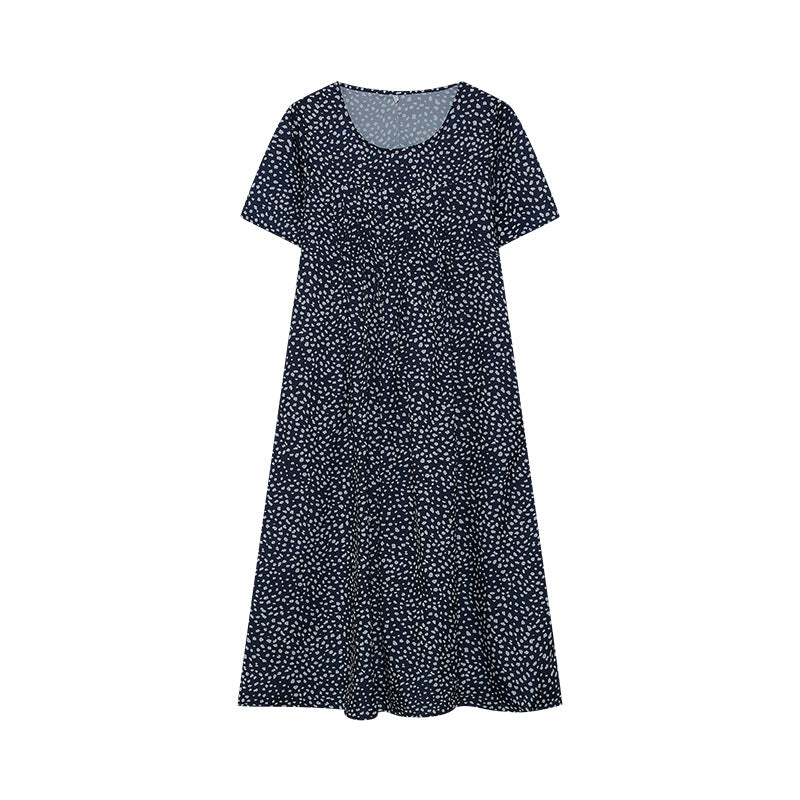 Jenni Statement Women's Floral Midi Dress with Pleated Design Boutique Collection
