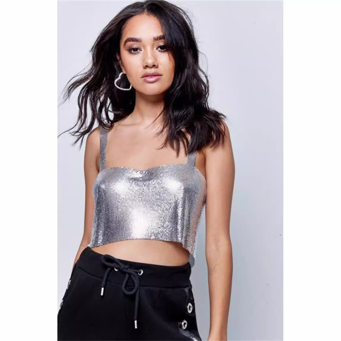 Party Essential Sequin Cami Top