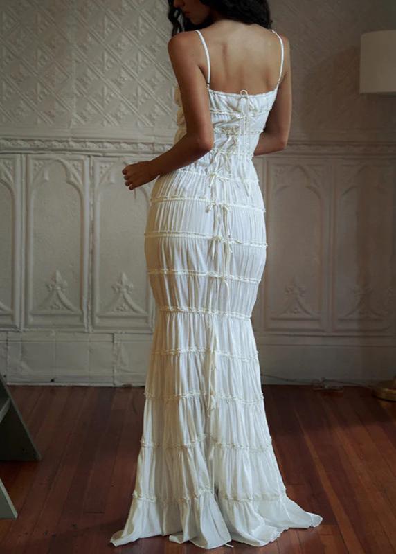 Siena - TieRed Ruched Maxi Dress