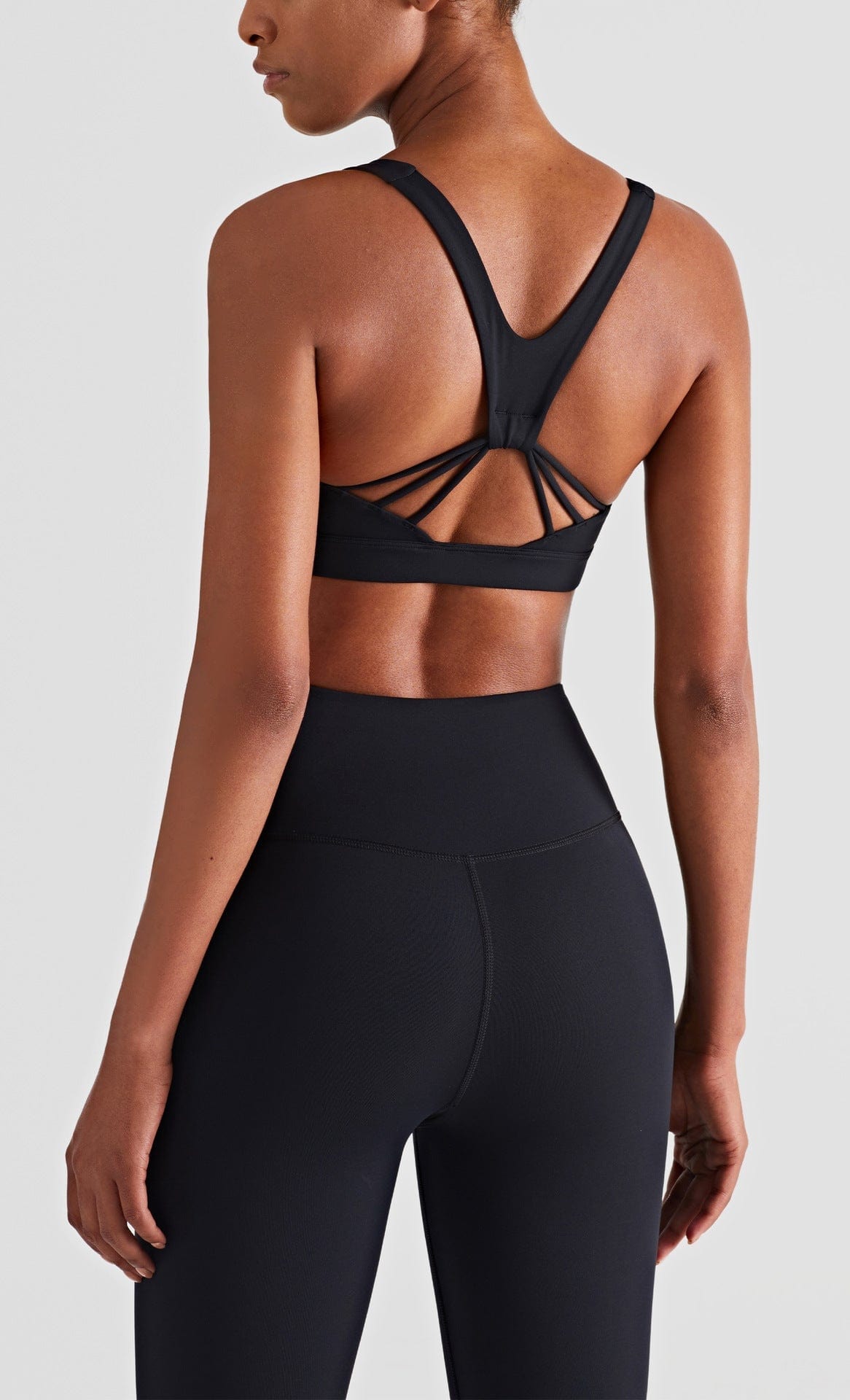 Soft Buttery V-Shape Back Straps Fitness Sports Bra