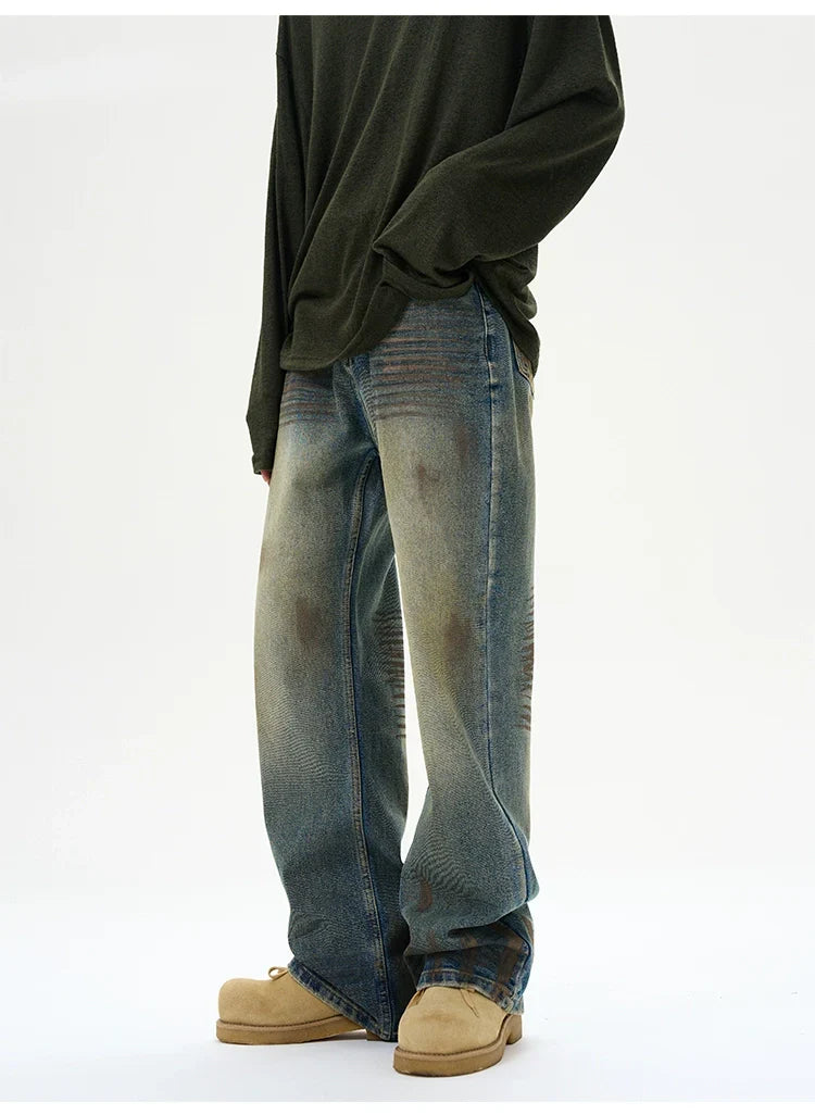 Distressed Baggy Ripped Denim Jeans