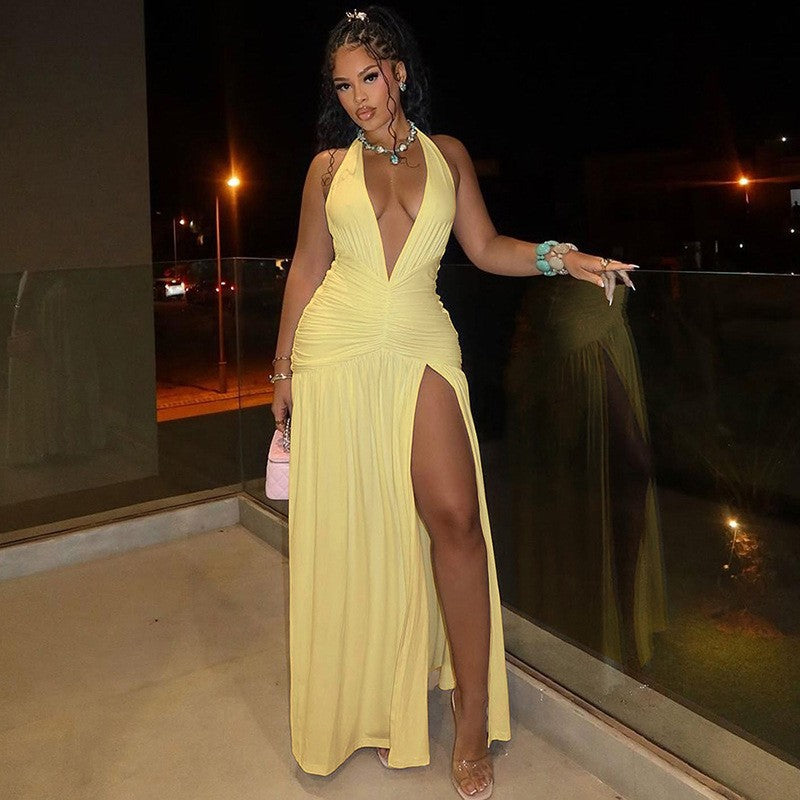 Carpet Starry Splendor Cut-Out Maxi Dress