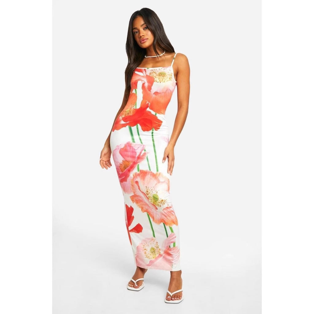 Lucía Elevated Women's Flower Briefs Maxi Dress Designer Edit
