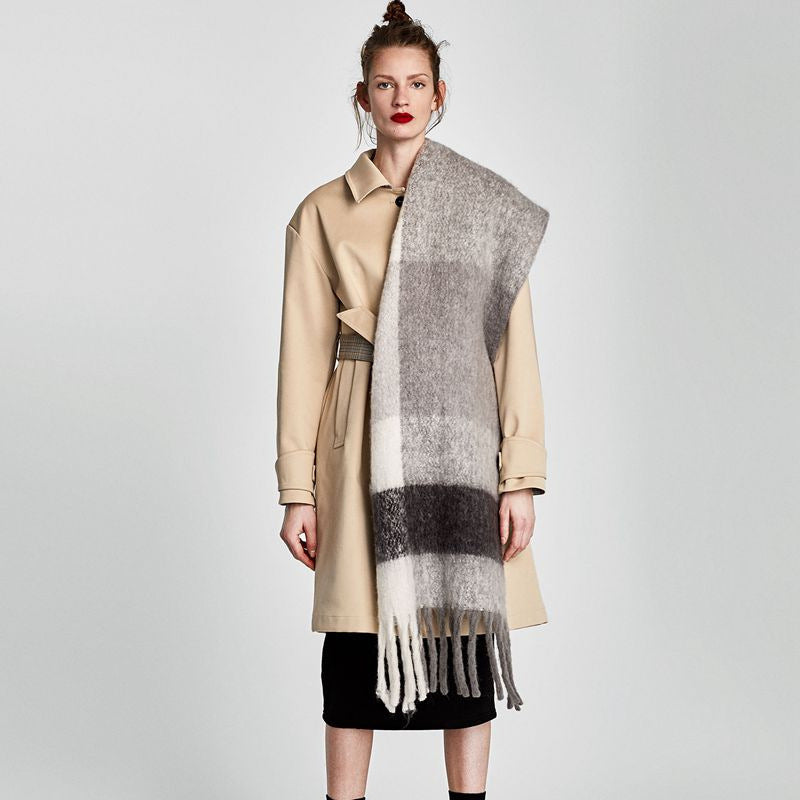 Thick Stylish HighQuality Warm Cozy Plaid Scarf