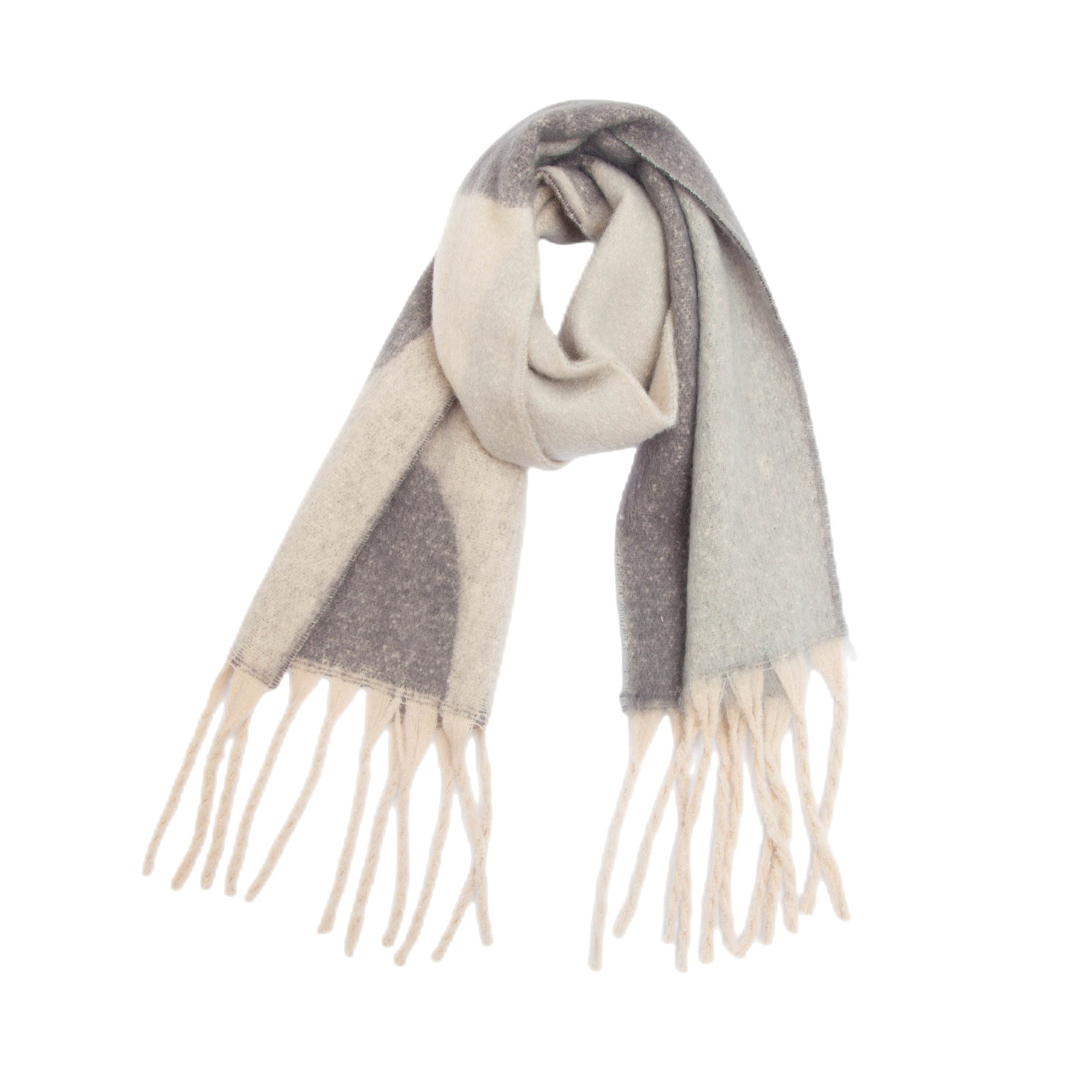 Thickened Cape Autumn Winter Loopyarn Geometric Scarf