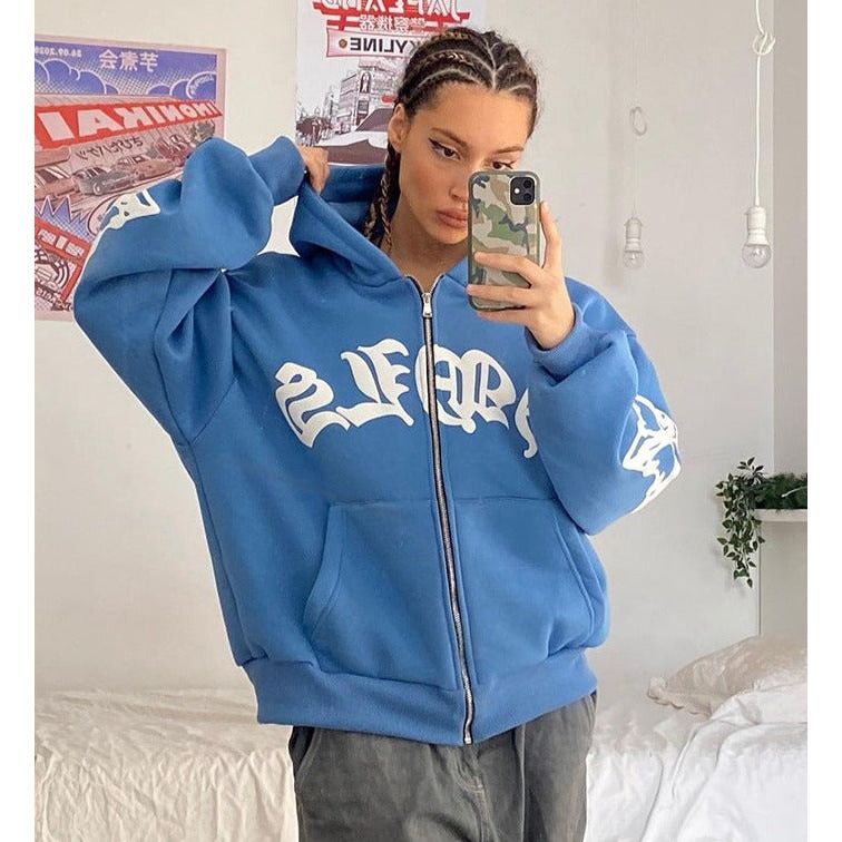 Foam Zipper Hoodie