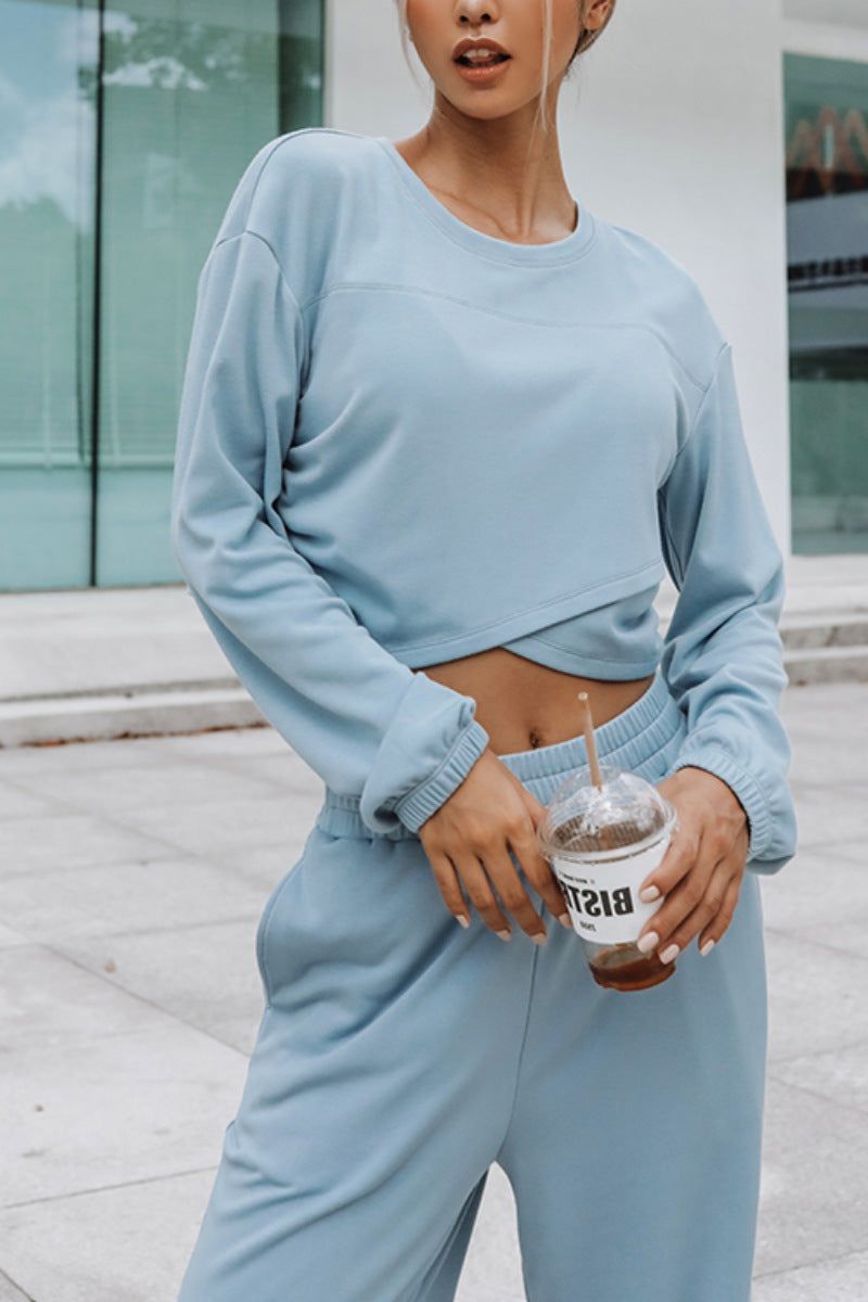 Streetwear Sweater Two-piece Suit