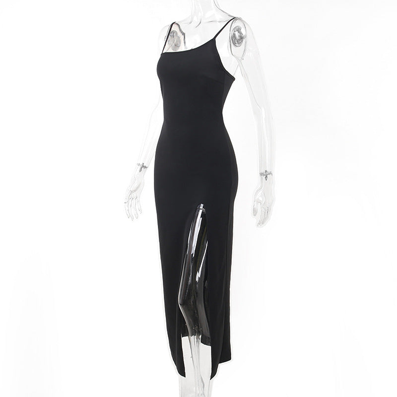 Sorano Slit Dress Black