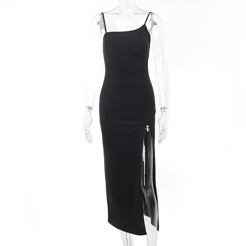 Sorano Slit Dress Black