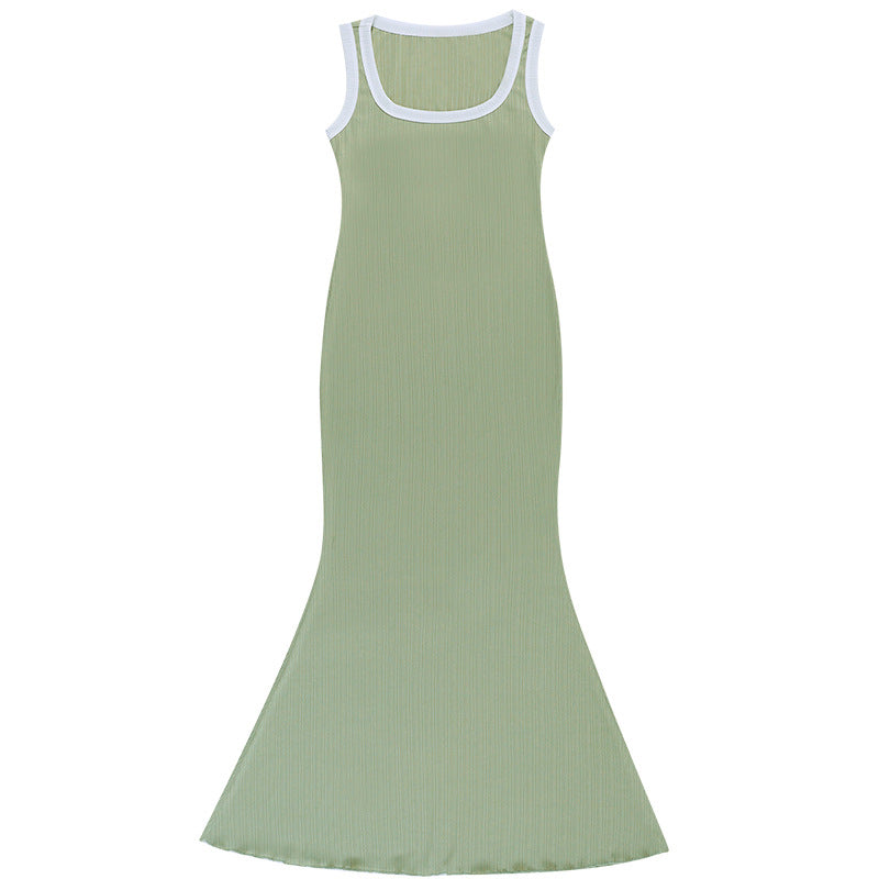 Black Bodycon Dress With Cut Out Detail S / Green Black Long Bodycon Dress