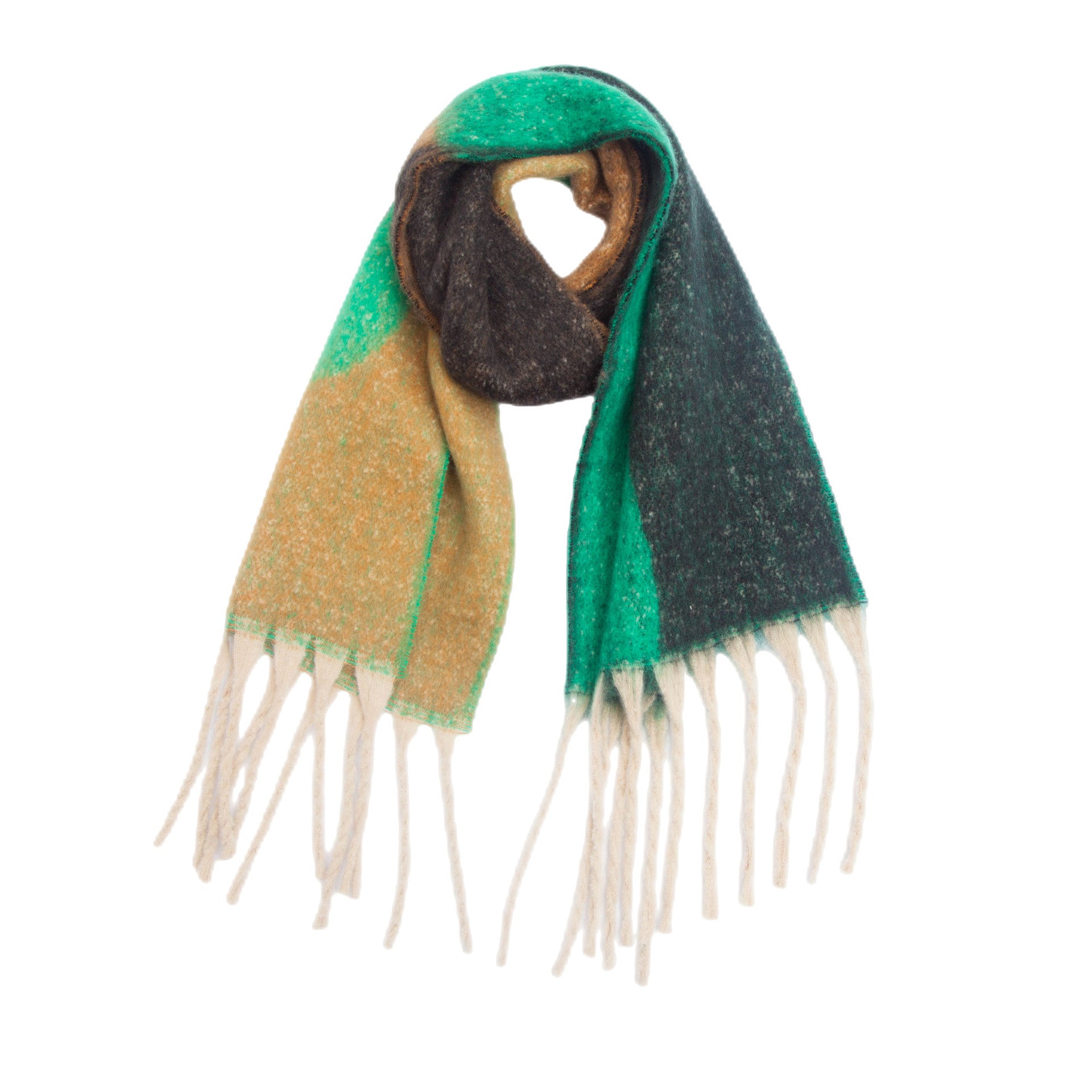 Thickened Cape Autumn Winter Loopyarn Geometric Scarf