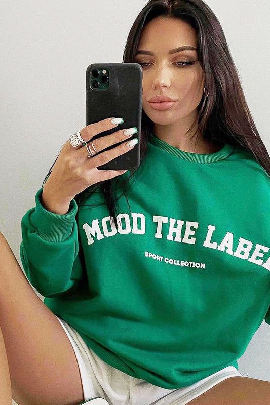 Loose printed Casual Hoodie
