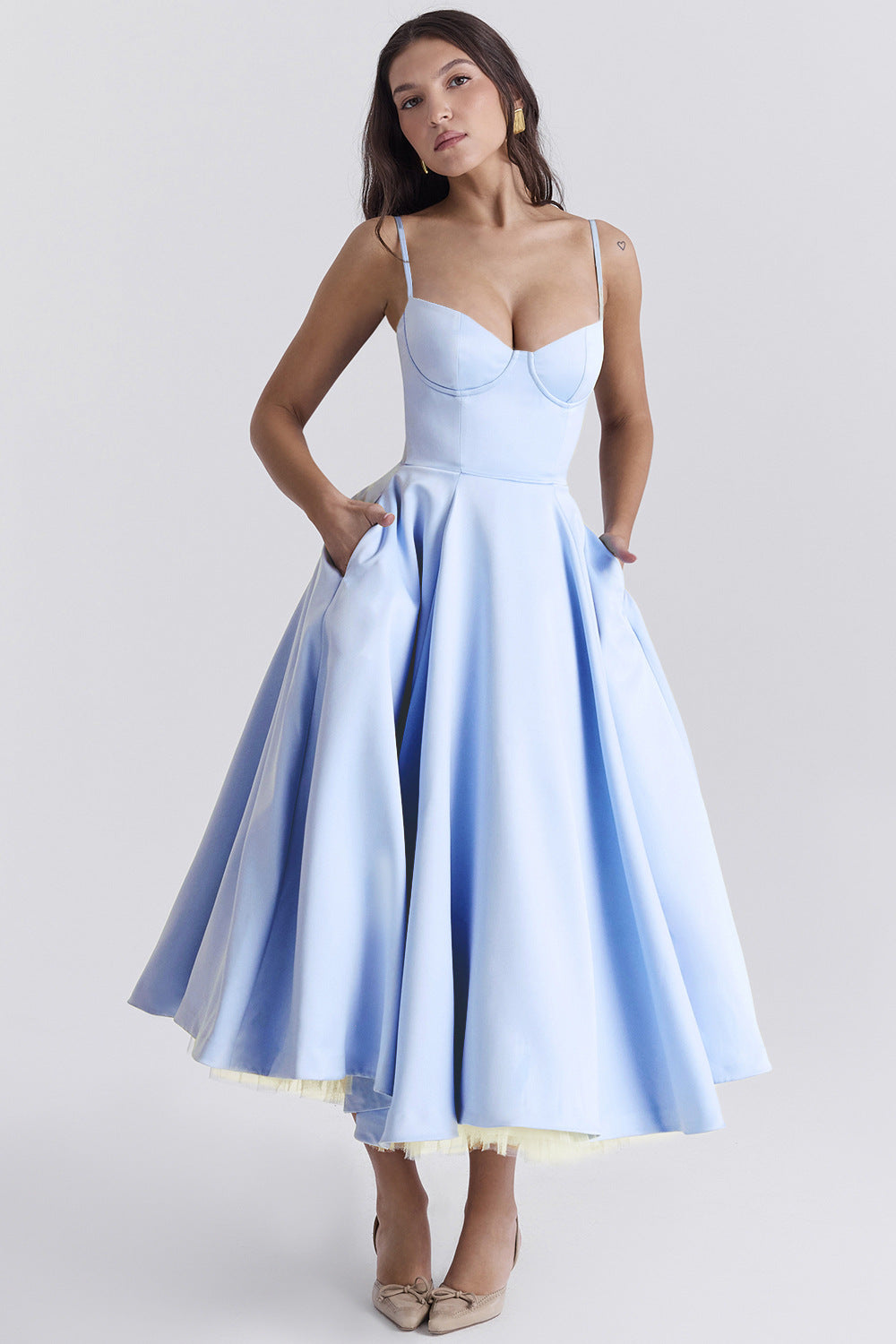 Úrsula Statement Silhouette Dress Elevated Occasion Wear