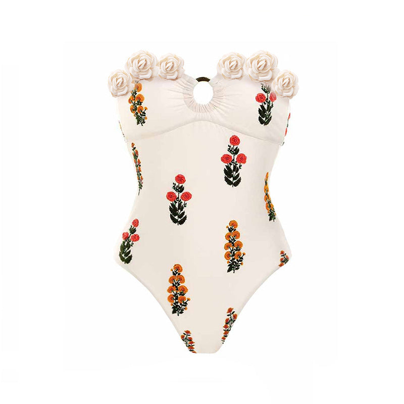 Rose One-Piece Swimsuit