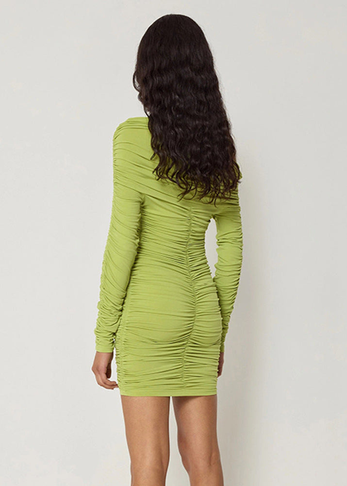 Selene Ruched Off Shoulder Bodycon Dress