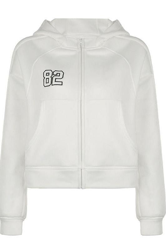 Street oversize style embroidered hoodie
