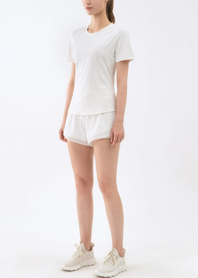 Slim Fit Mesh Back Panel Tee