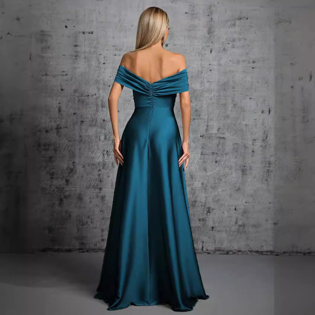 Off Shoulder Cocktail Party Christmas Party Dress