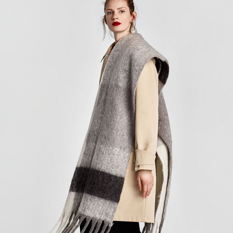 Thick Stylish HighQuality Warm Cozy Plaid Scarf