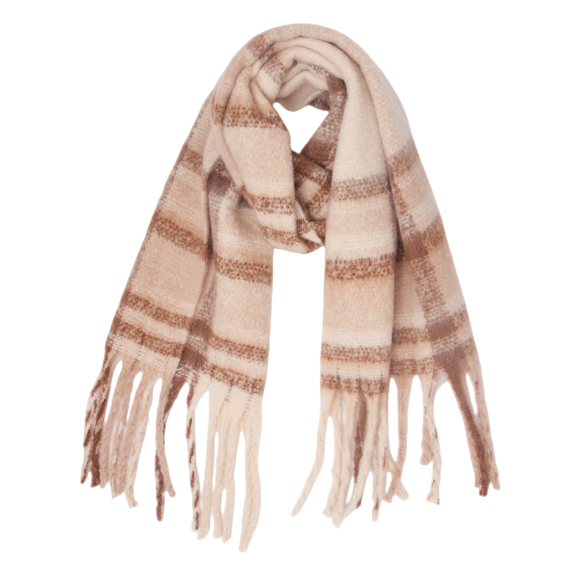 New Autumn Winter Thickened Coarsetassel Plaid Warm Scarf