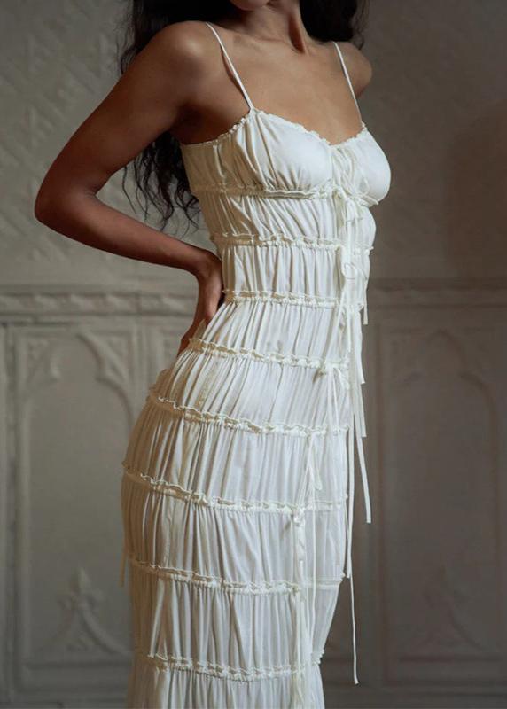 Siena - TieRed Ruched Maxi Dress