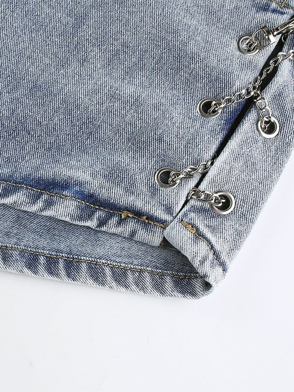summer denim shorts shorts