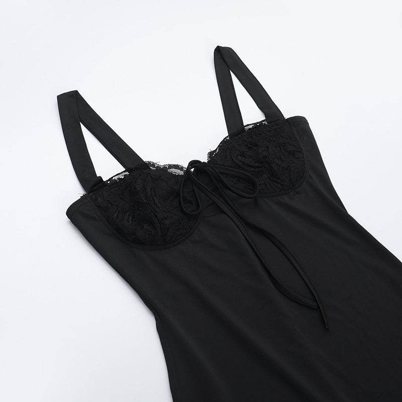 Irish Slit Dress Black