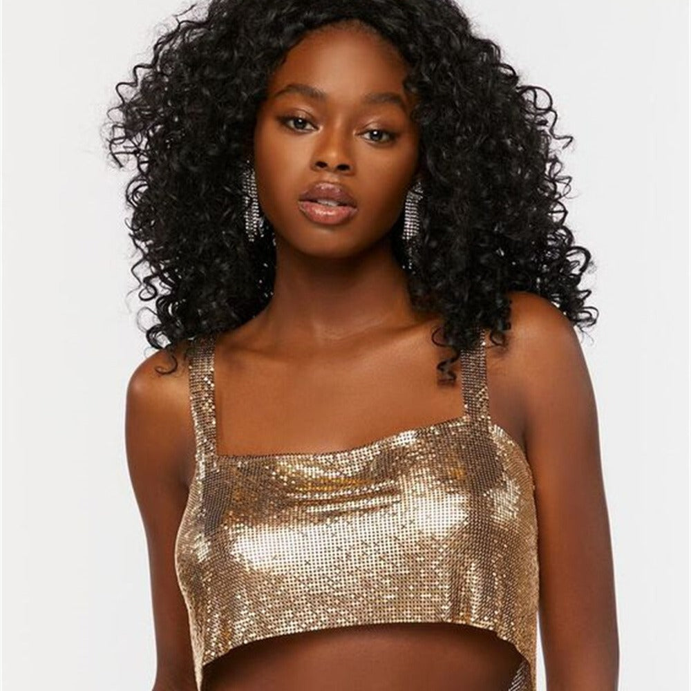 Party Essential Sequin Cami Top