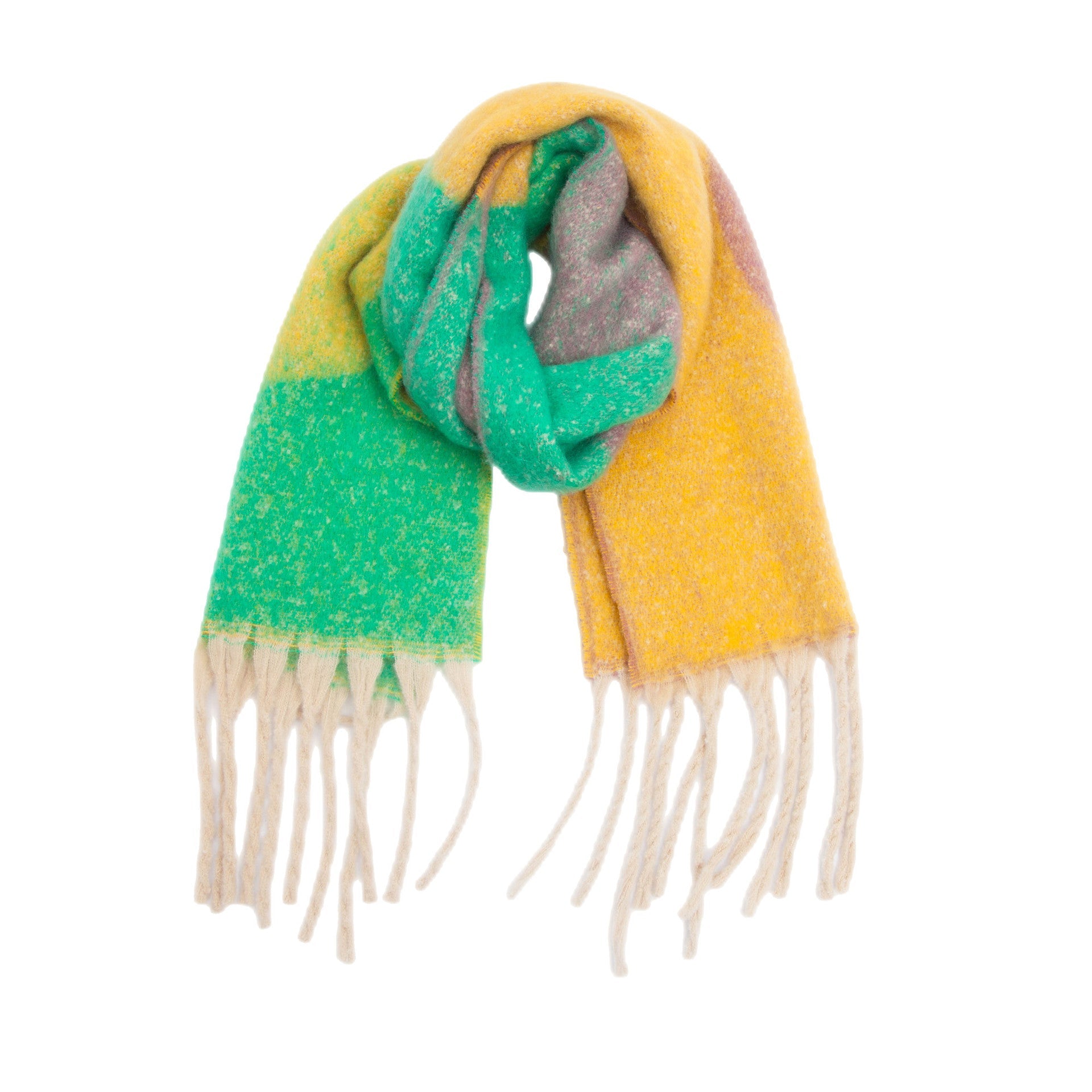 Thickened Cape Autumn Winter Loopyarn Geometric Scarf