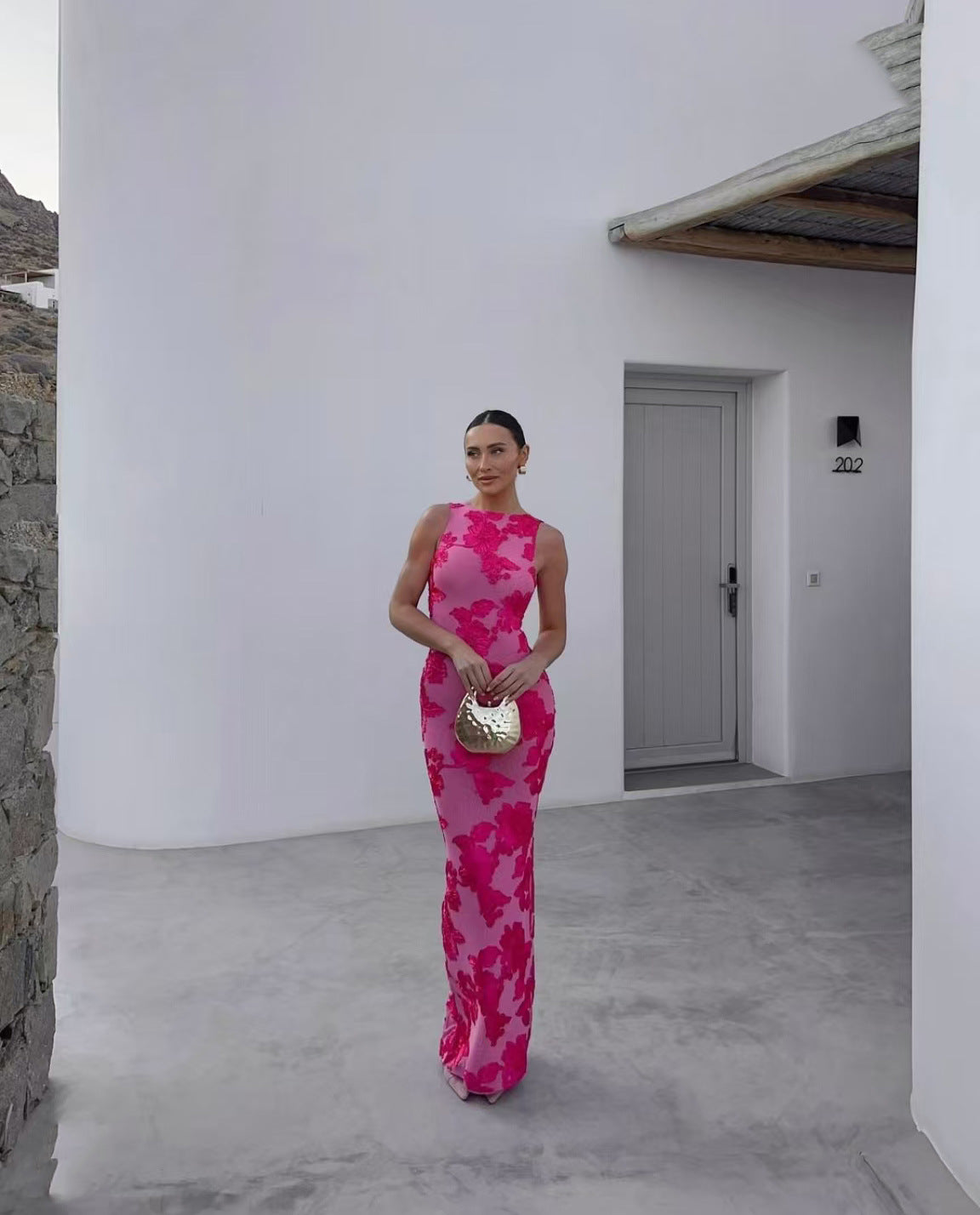 Morganite Maxi Dress Pink