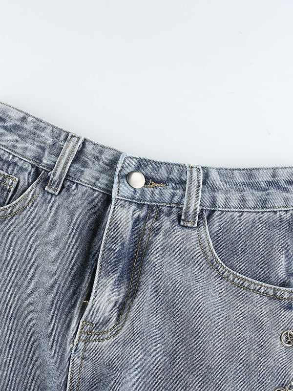 summer denim shorts shorts