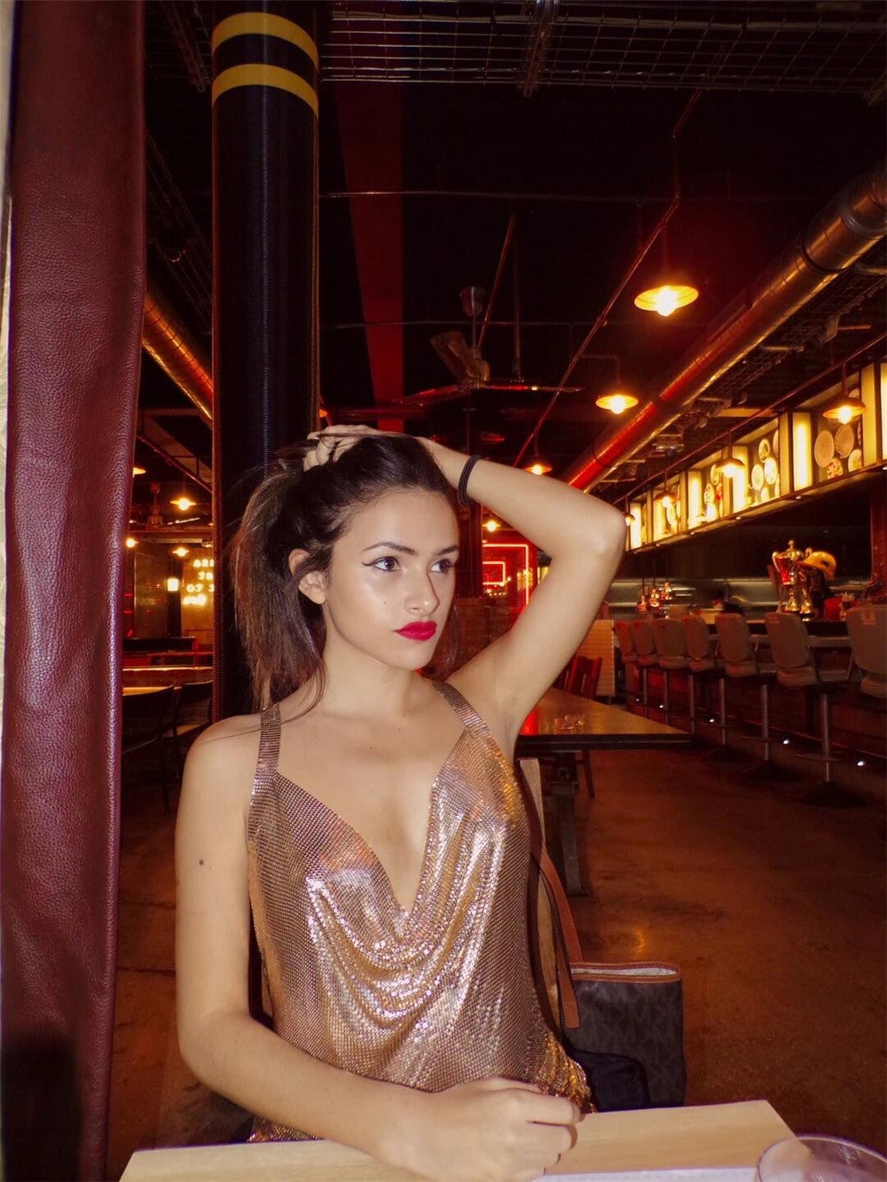 Luxurious and Dazzling Metallic Dress