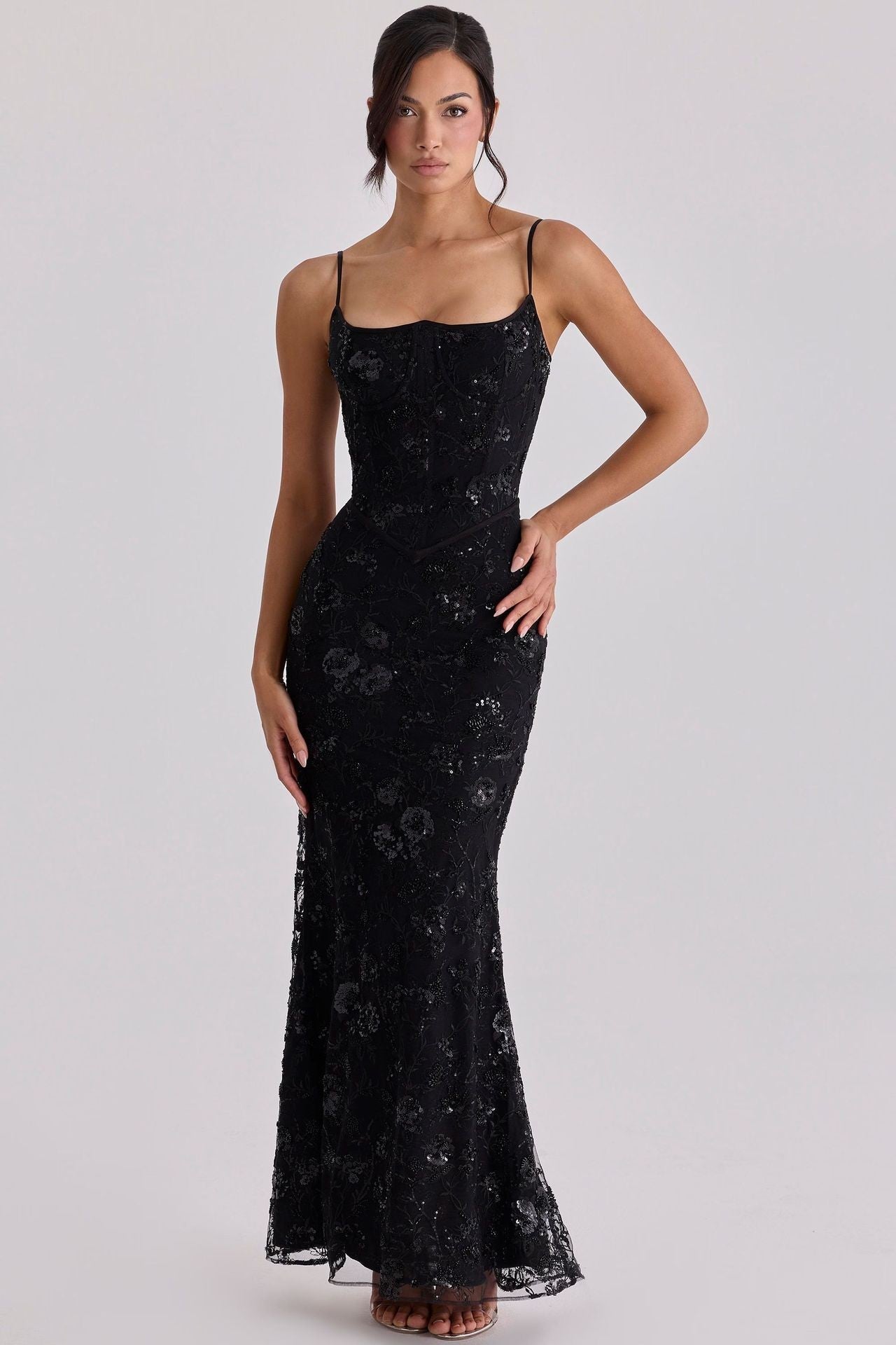 Low Cut Sleeveless Tie Back Slip Dress