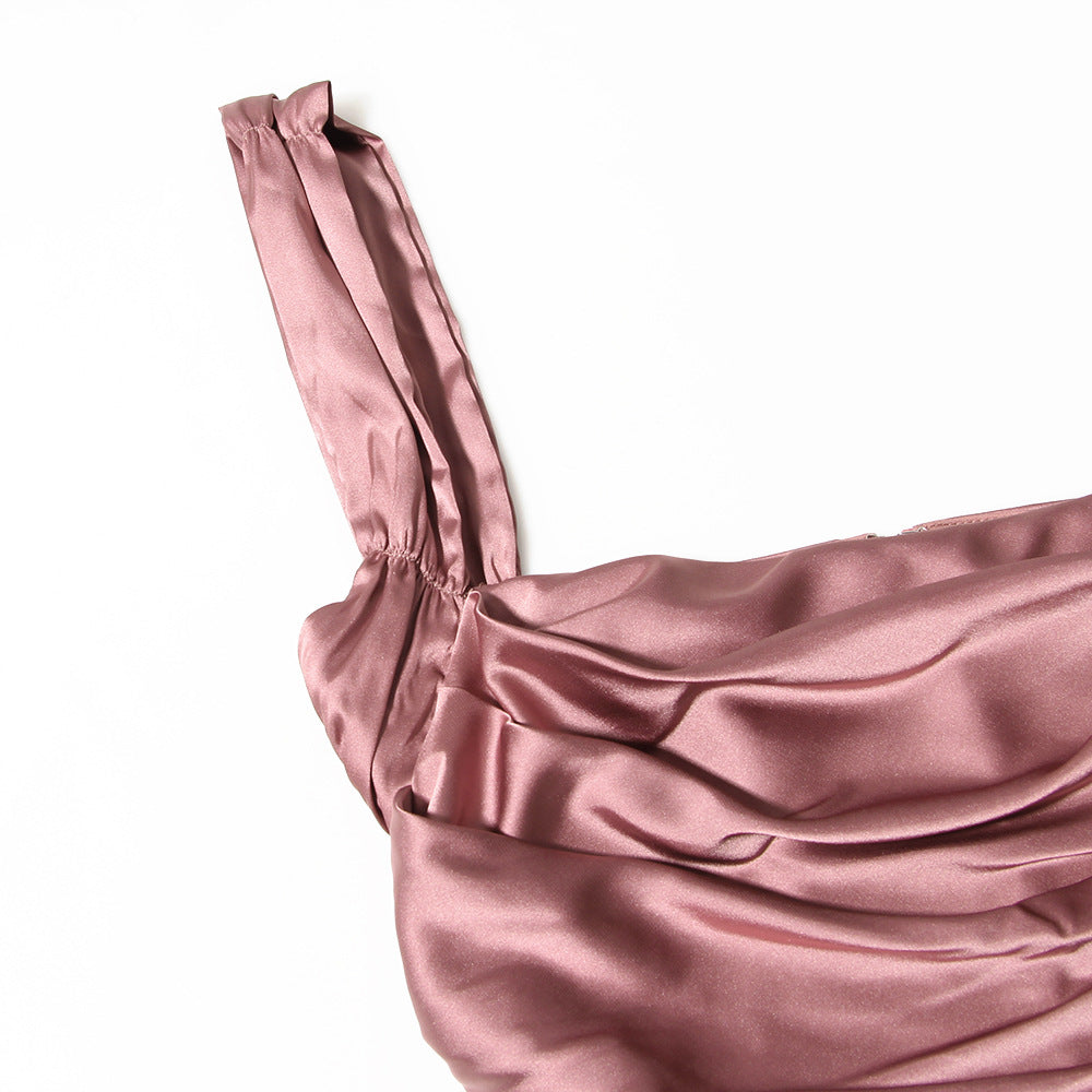 Sleeve Herring Slim-Fit Solid Pink Camesole