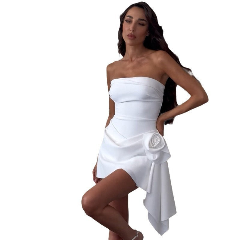 Slim Sleeveless Tube Top Dress