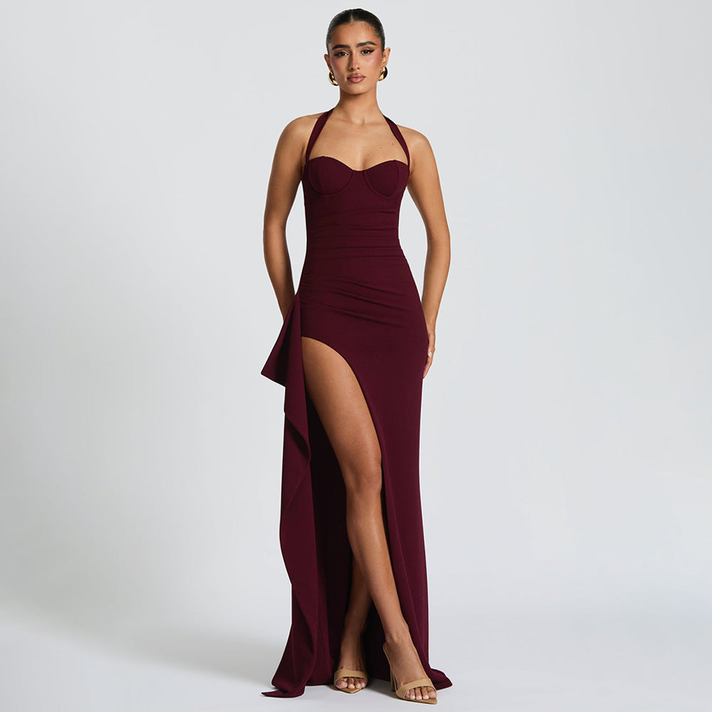 Nekoda Maxi Dress Maroon