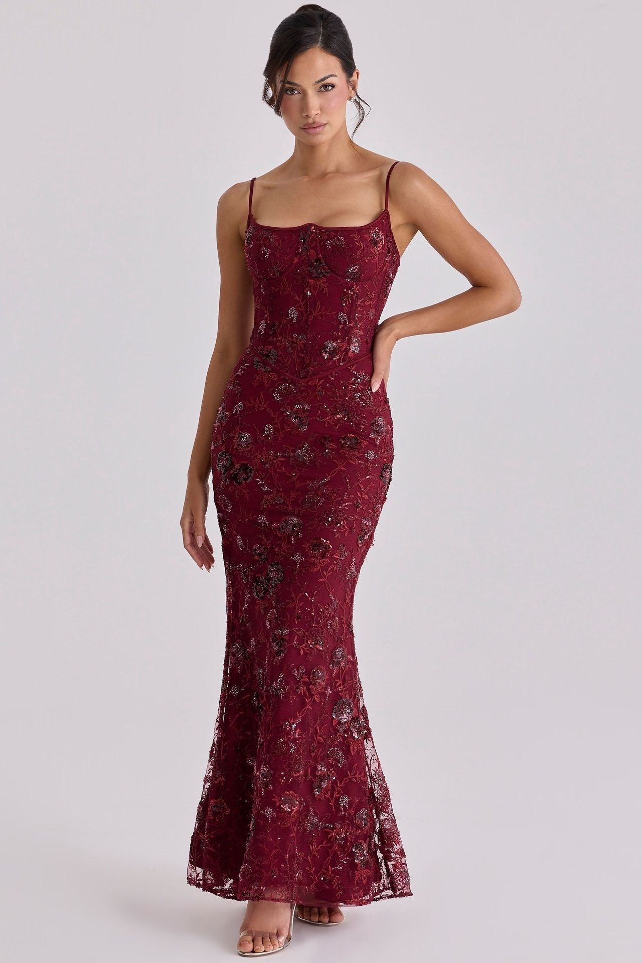 Low Cut Sleeveless Tie Back Slip Dress