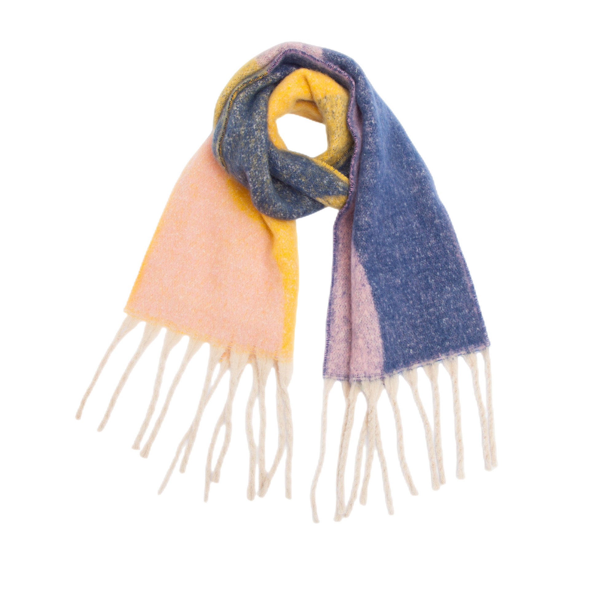 Thickened Cape Autumn Winter Loopyarn Geometric Scarf
