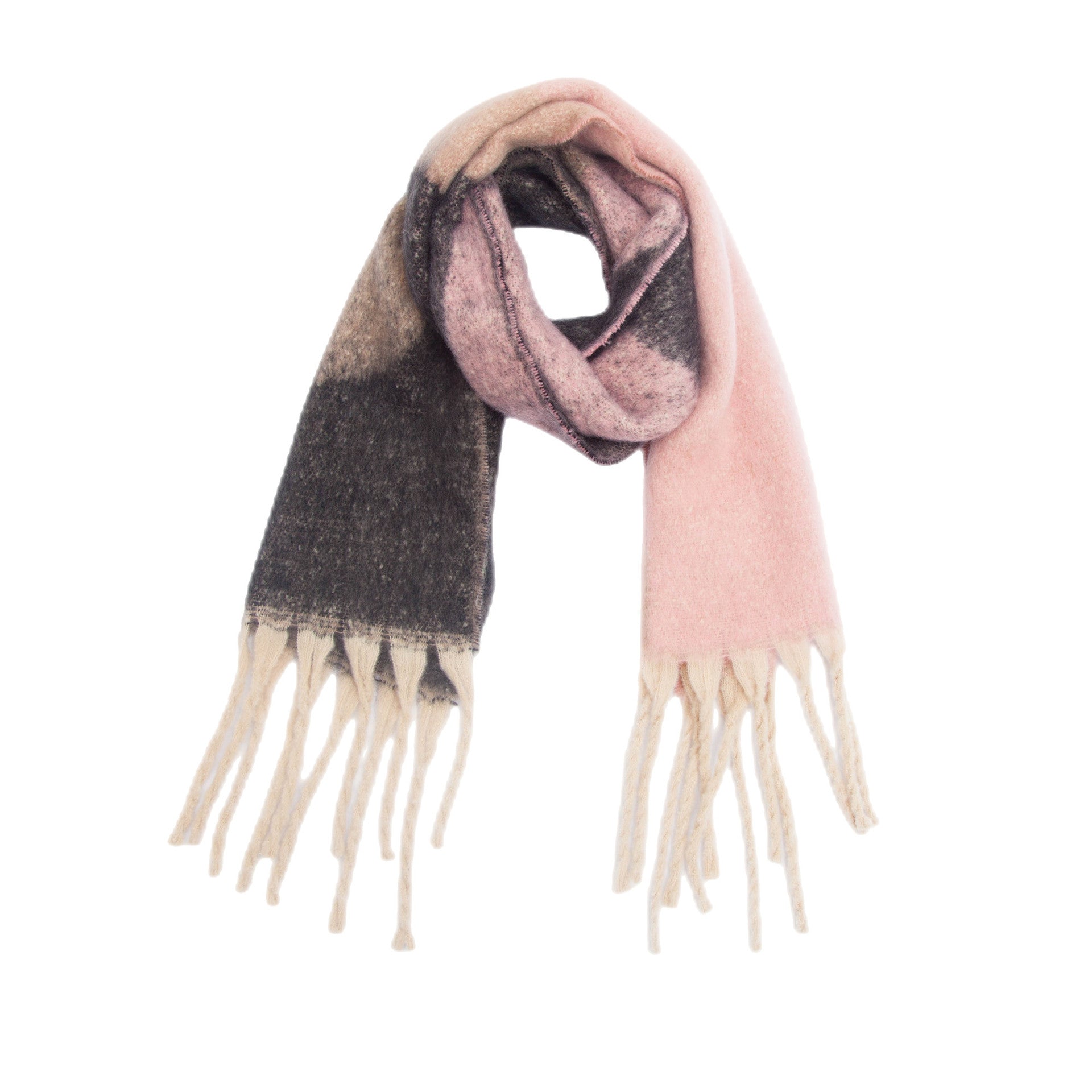 Thickened Cape Autumn Winter Loopyarn Geometric Scarf