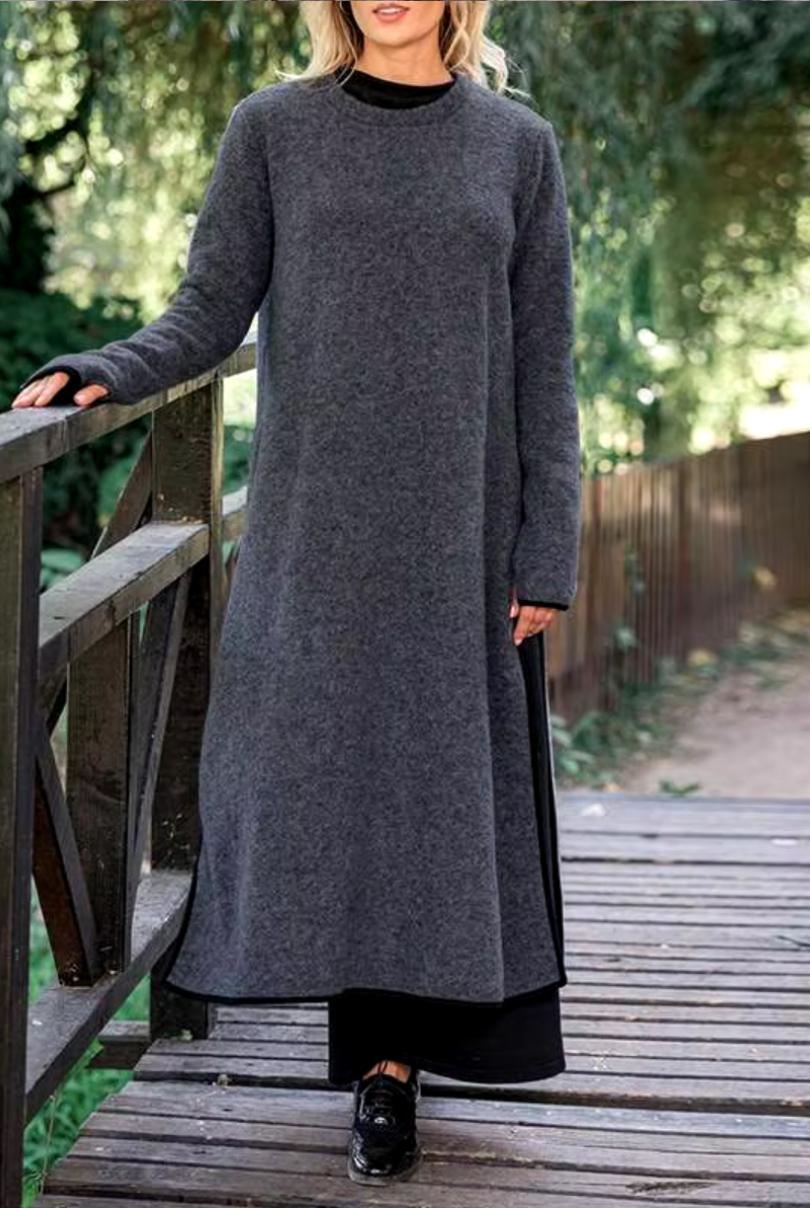 Urban Glenda Cozy Long Layered Dress for Modern Fashion Wear