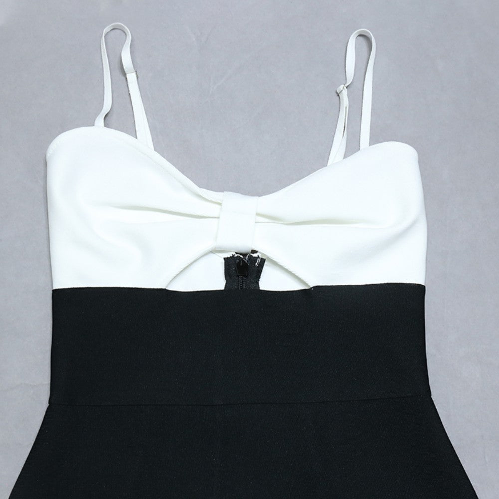Strappy Sleeveless Midi Cut Out Bandage Dress PZL3010