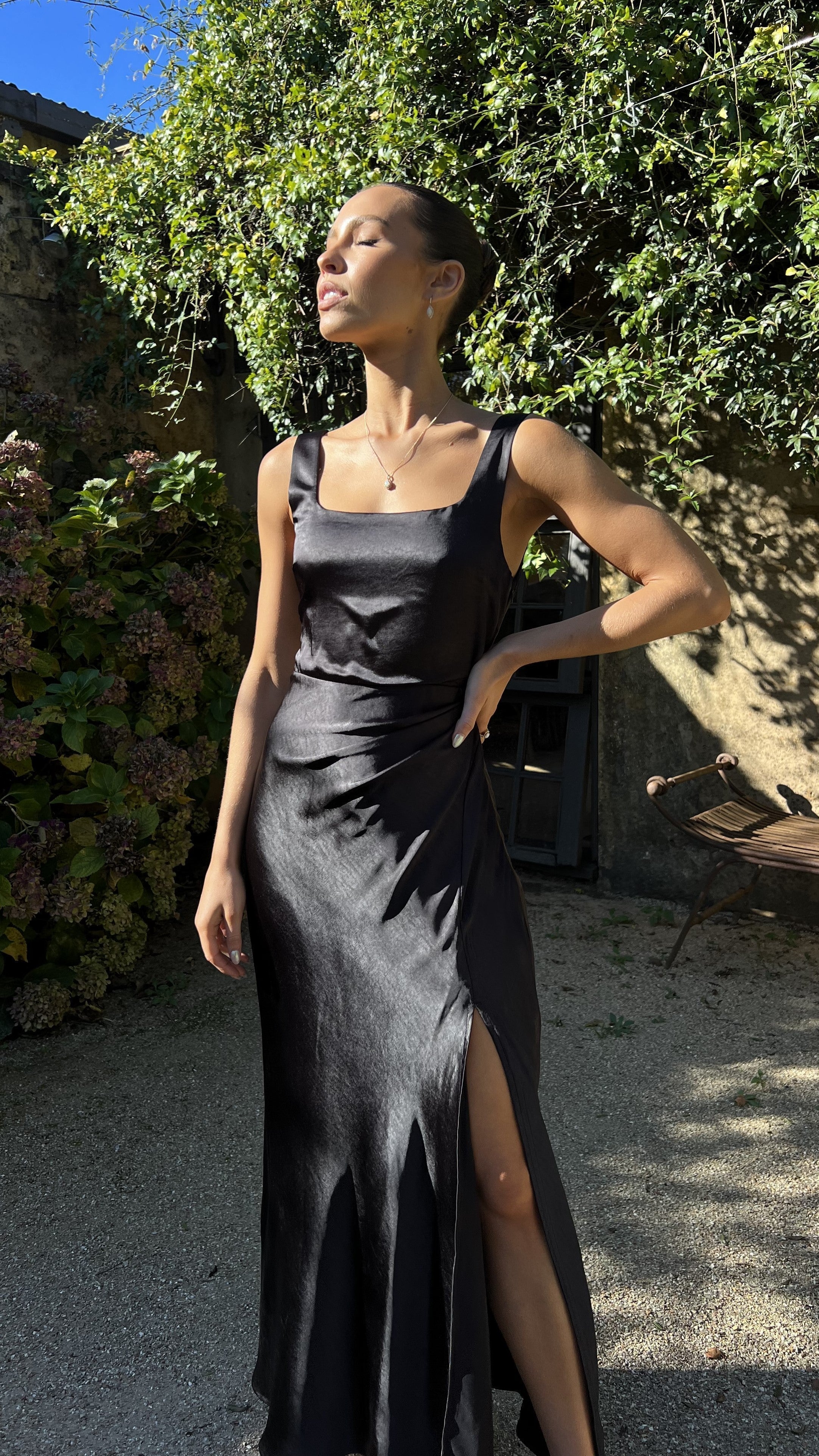 Wendy Exclusive Maxi Dress Black Elevated Occasion Wear