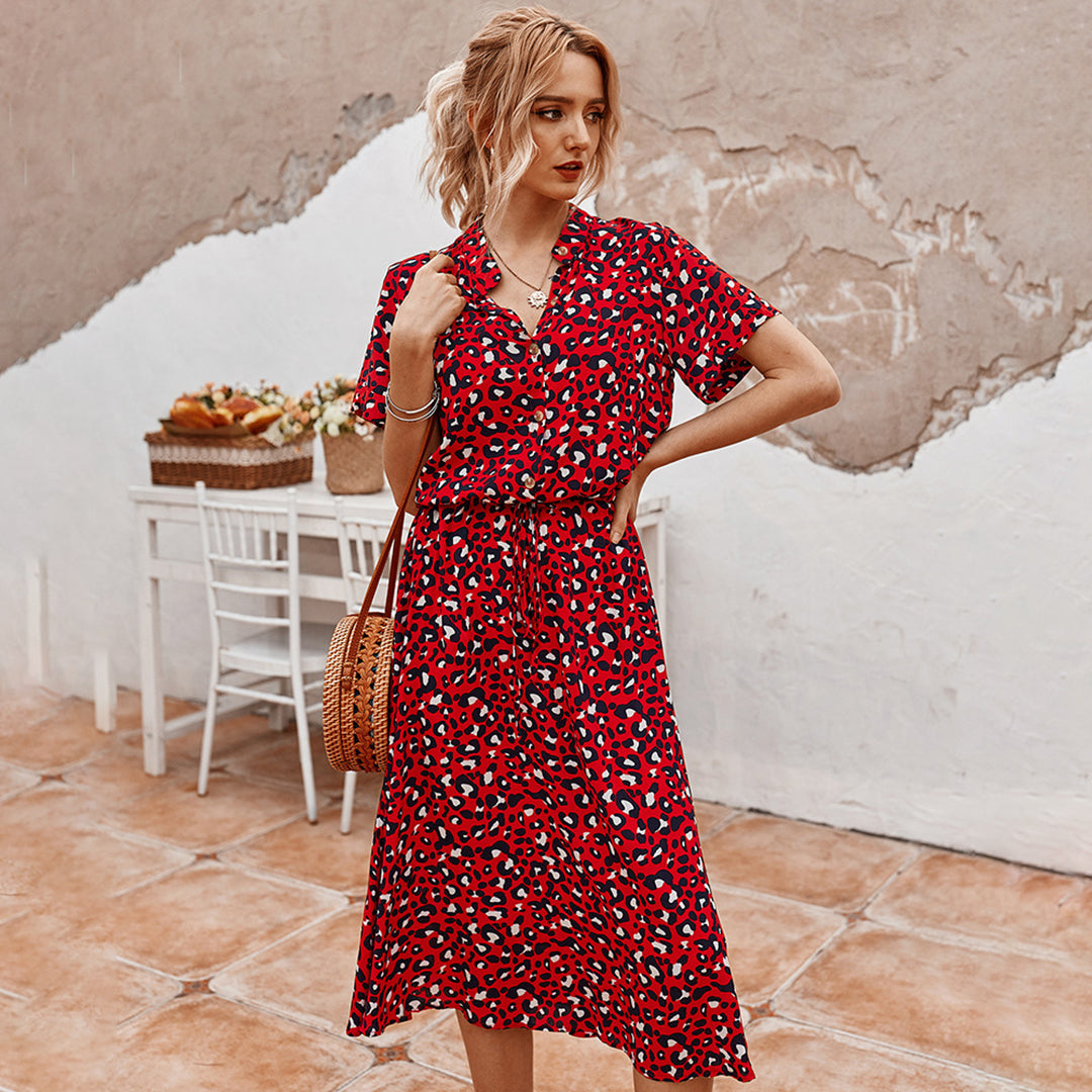 Milagros Printed V-neck Dress for Women Trendy Fashion Pick