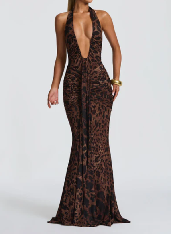 Plunge Neck Dress