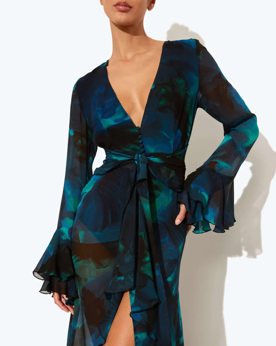Bell Sleeve Maxi Dress