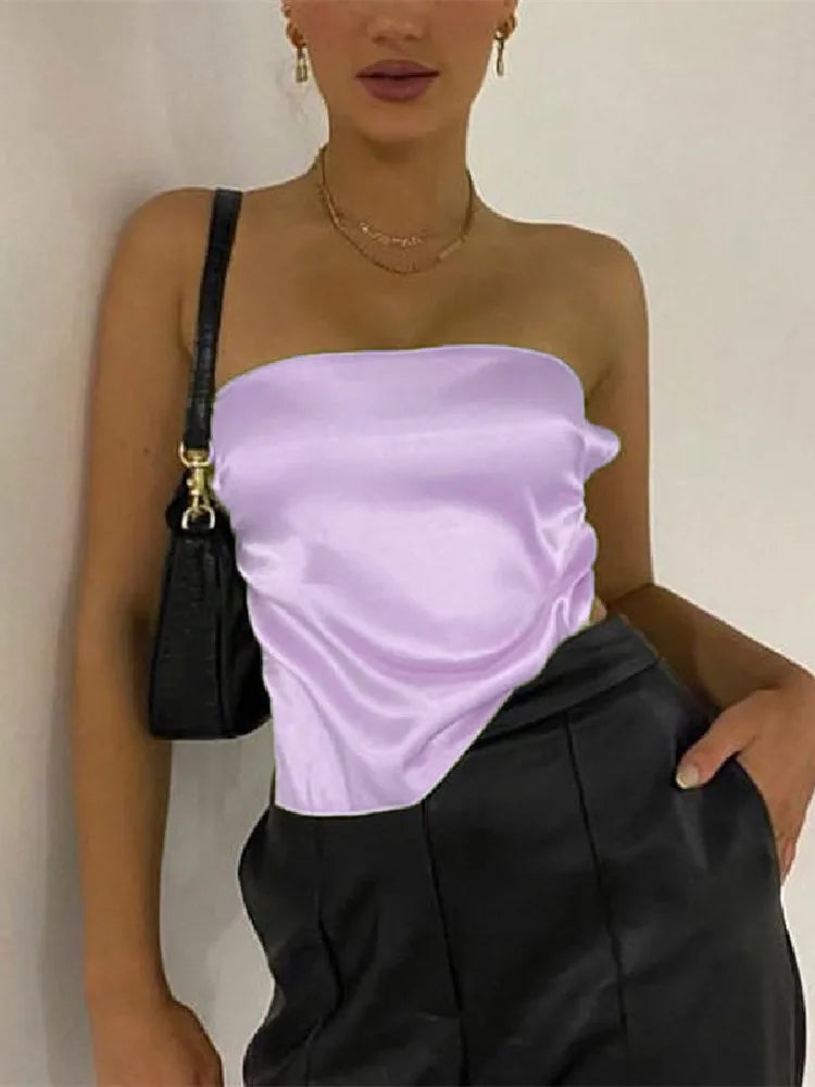 Tieup Backless Wrapped Chest Strapless