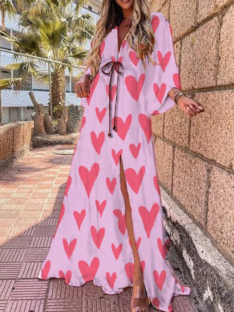 Fátima Elevated Printed Dress for the Beach Boutique Collection