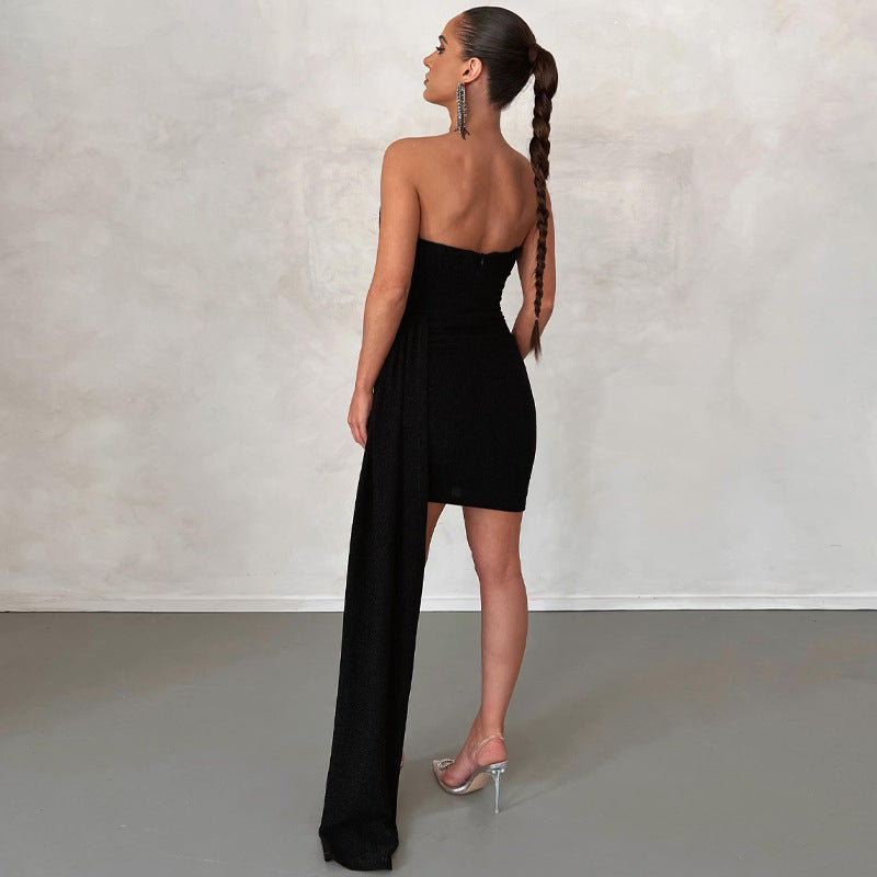 Sabina Boutique Strapless Glitter Party Dress Evening Wear Edit