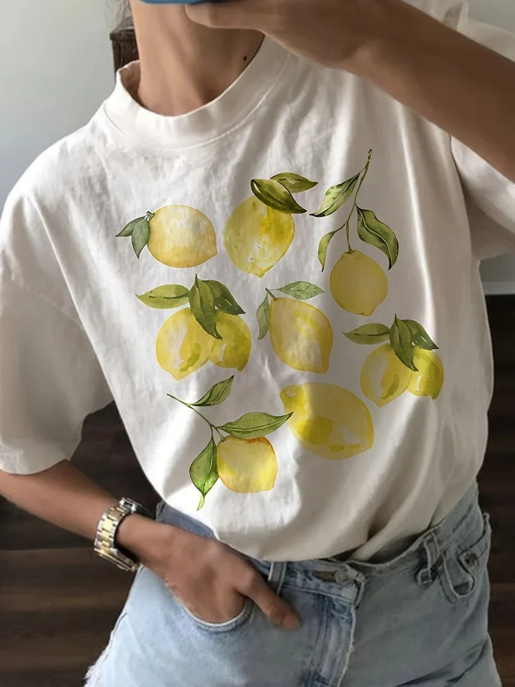Lemon Botanical Print Tshirt