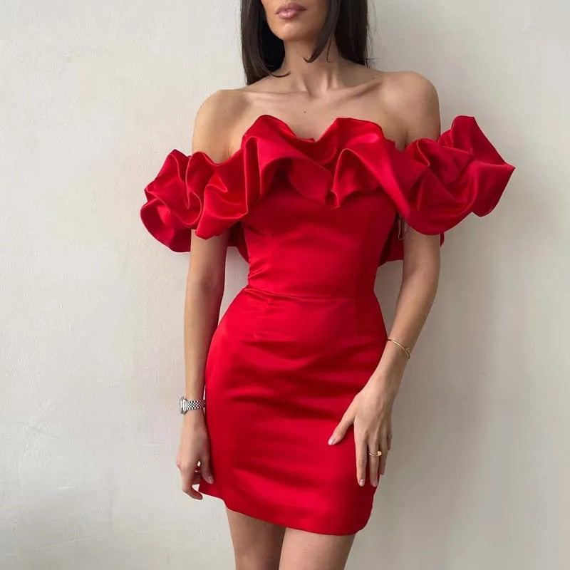 Florencia Minimalist Cocktail Dress Elevated Occasion Wear